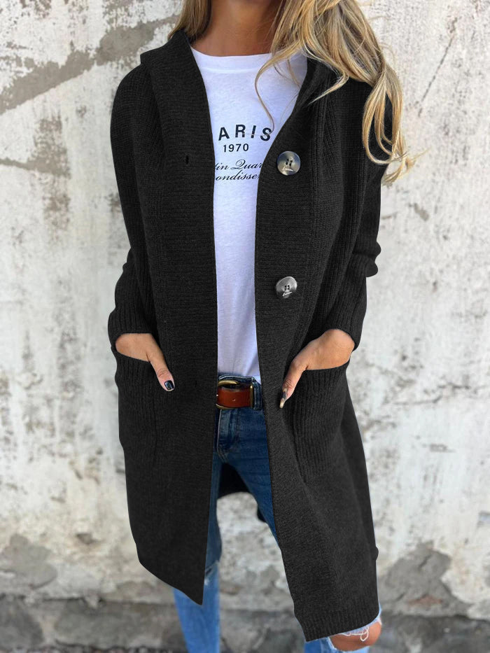 Women’s Longline Knit Open Front Cardigan
